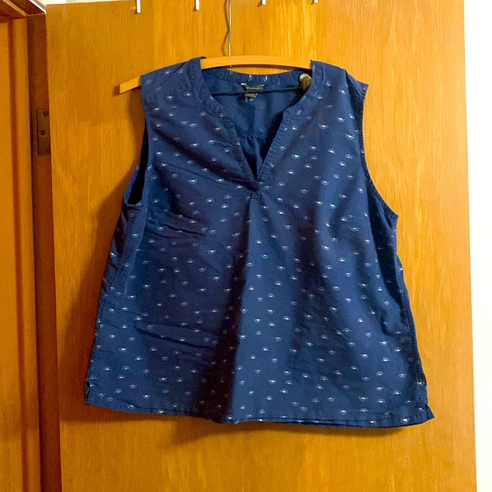 Eddie Bauer Sleeveless Blouse Sz XL